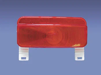 003-81L – CREATIVE PRO Tail Light Assembly, Incandescent Red Lens White Housing Single 12 Volt 8-5/8 Inch Length x 3-...